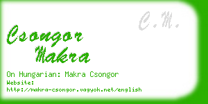 csongor makra business card